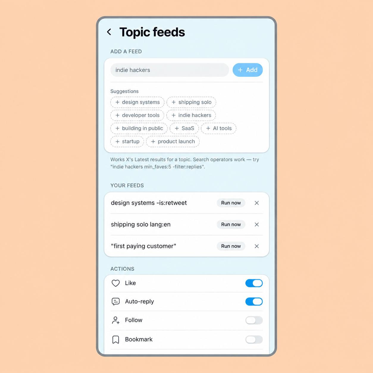 Your Topics